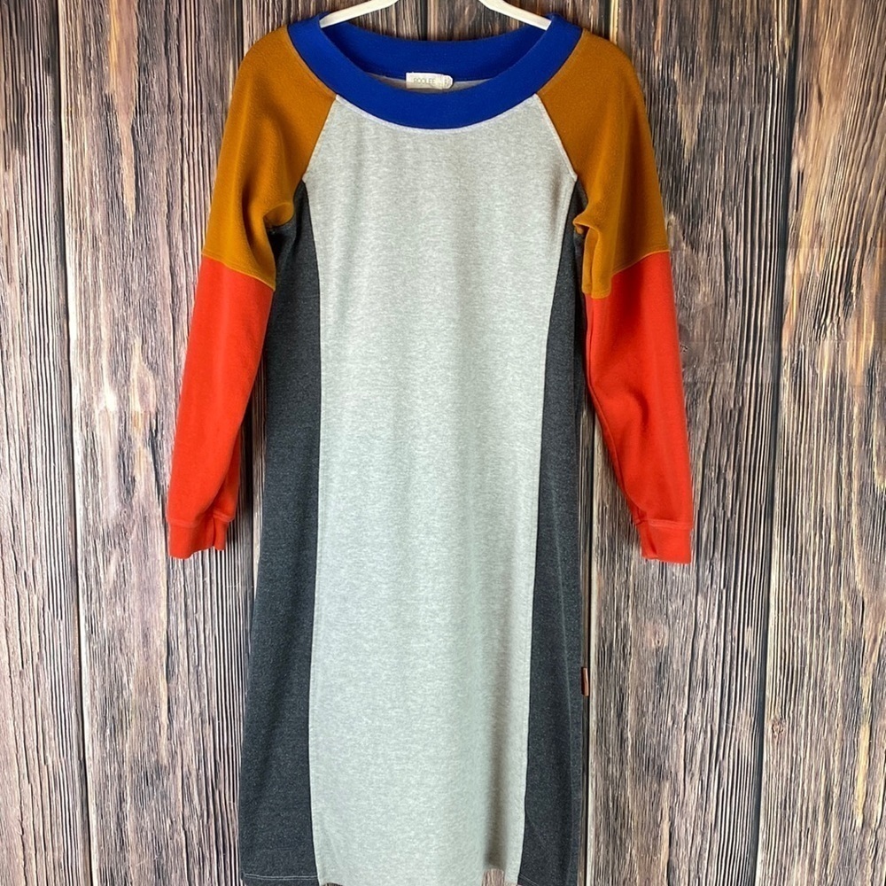 Roolee Cotton Blend Color Block Sweater Dress- Size XS